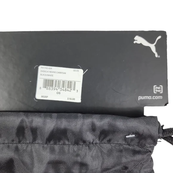 FINAL PRICE - PUMA 18" x 14" Black Revive Carrysack String Bag - Picture 4 of 5